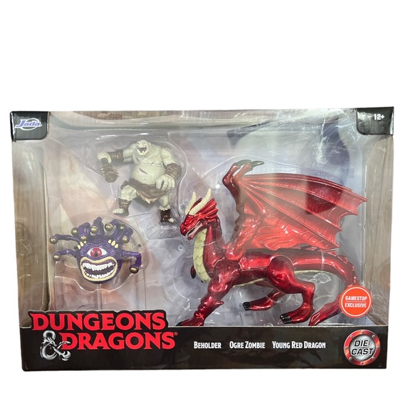 NWT Dungeons & Dragons die-cast Beholder, Ogre Zombie & Young red Dragon - Picture 11 of 13